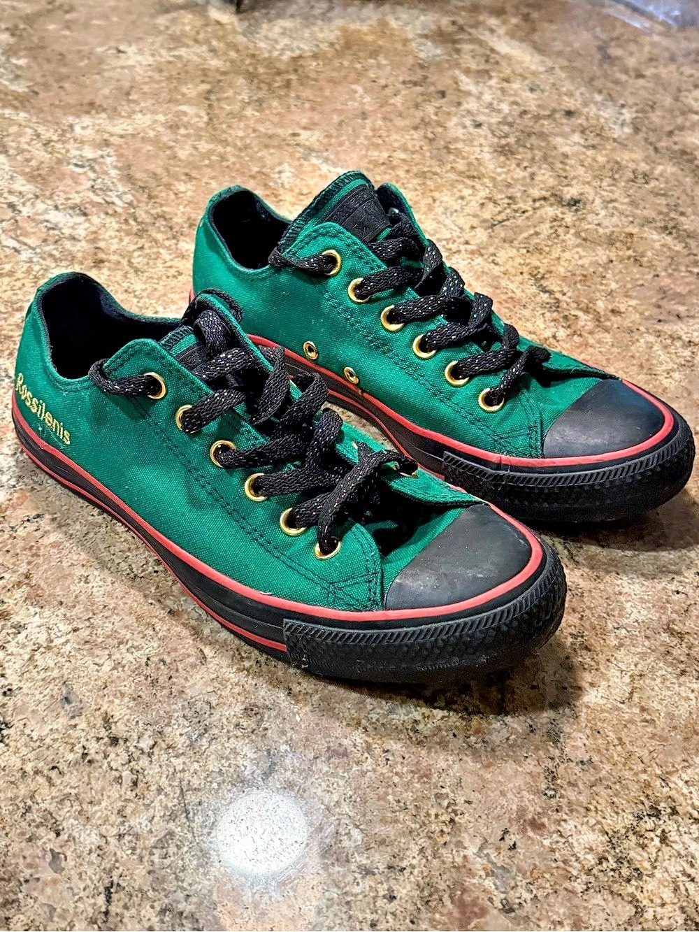 Converse Chuck Taylor All Star Low Top Green & Black Sneakers US 8.5